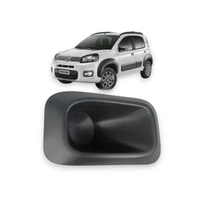 Grade Milha Parachoque Dianteiro Uno Novo Atractive 2015 a 2017 Sem Furo Lado Direito Passageiro