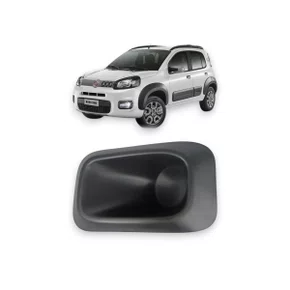 Grade Milha Parachoque Dianteiro Uno Novo Atractive 2015 a 2017 Sem Furo Lado Esquerdo Motorista 
