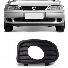 Grade Milha Parachoque Dianteiro Vectra 2000 a 2002 Com Furo Preto Esquerdo Motorista