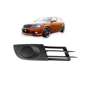 Grade Milha Parachoque Dianteiro Vectra 2006 a 2009 Sem Furo Preto Direito