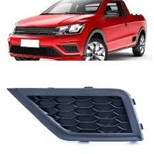 Grade Moldura Farol Milha Gol Voyage G8 Saveiro G7 Robust Sem Furo Milha Lado Esquerdo Motorista  