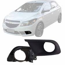 Grade Moldura Farol Milha Onix Prisma 2017 a 2020 Com Furo Milha Lado Esquerdo Motorista 