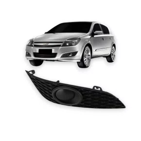 Grade Moldura Farol Milha Vectra 2008 a 2010 Colmeia Sem Furo Milha Lado Direito Passageiro