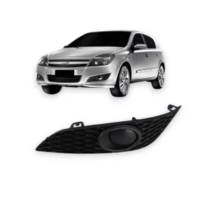 Grade Moldura Farol Milha Vectra 2008 a 2010 Colmeia Sem Furo Milha Lado Esquerdo Motorista