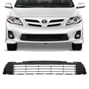 Grade Parachoque Dianteiro Central Corolla 2012 a 2014 Preta