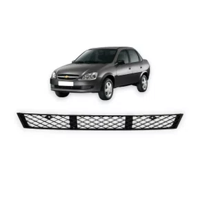 Grade Parachoque Dianteiro Central Corsa Classic 2011 a 2016 Preta  