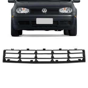Grade Parachoque Dianteiro Central Golf 1999 a 2007 Preta