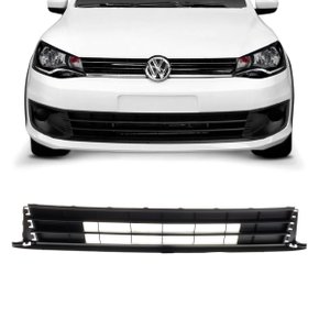 Grade Parachoque Dianteiro Central Inferior Saveiro G6 2013 a 2016 Preta   
