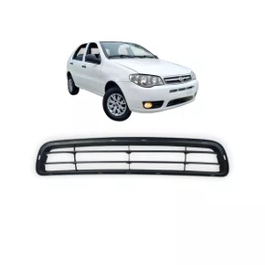 Grade Parachoque Dianteiro Central Palio Siena Weekend 2010 a 2016 Cinza