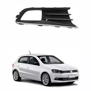 Grade Parachoque Dianteiro Gol/ Voyage G6 Com Furo Direito Friso Cromado