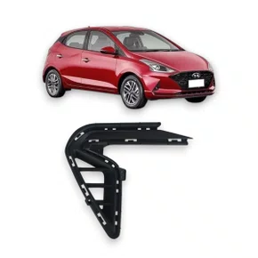 Grade Parachoque Dianteiro HB20 Sem Furo 2020 Até 2022 Esquerdo