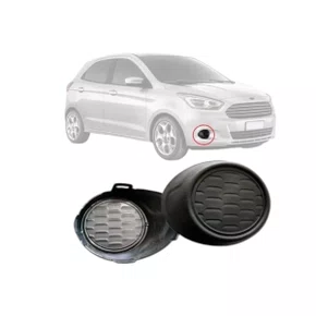 GRADE PARACHOQUE DIANTEIRO KA 2015 A 2018 PRETA SEM FURO DIREITO