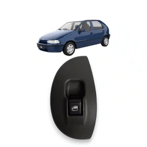 Interruptor Vidro Eletrico Palio 96 a 99 Simples c/ Moldura Direito