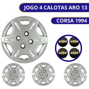 Jogo Calota Aro 13 Corsa Corsa Hatch, Sedan 1994 Até 2002 