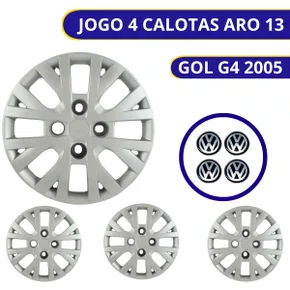 Jogo Calota Aro 13 Volkswagen Gol G4 Ecomotion 2005 Até 2014