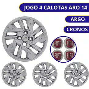 Jogo Calota Aro 14 Argo 2017 Até 2020 