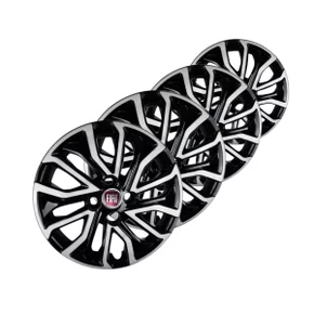 Jogo Calota Aro 14 Argo Cronos Após 2021 Preto Prata