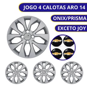 Jogo Calota Aro 14 Chevrolet Onix Prisma 2017 Até 2020 