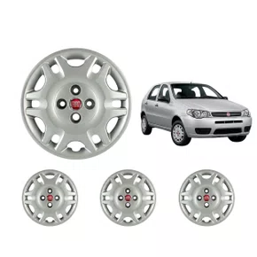 Jogo Calota Aro 14 Fiat Siena Palio Fire ELX 2004 Até 2016 