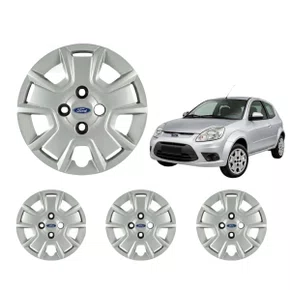 Jogo Calota Aro 14 Ford KA Fiesta 2007 Até 2013 