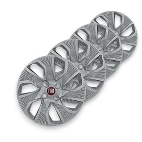 Jogo Calota Aro 14 Fiat Grand Siena 2014 Até 2015