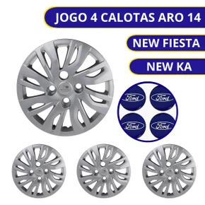 Jogo Calota Aro 14 Ka Hatch Sedan 2019 até 2020