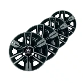 Jogo Calota Aro 14 Kwid 2023 Preta Prata