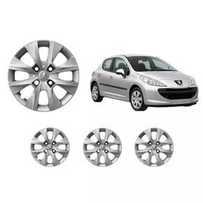 Jogo Calota Aro 14 Peugeot 206 207 208 307 2015 Ate 2016