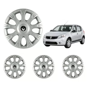 Jogo Calota Aro 14 Renault Sandero Logan Clio 2009 Até 2014