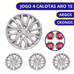 Jogo Calota Aro 15 Argo/Cronos 2022 