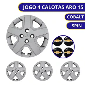 Jogo Calota Aro 15 Cobalt Spin 2013 Até 2020
