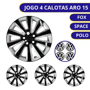 Jogo Calota Aro 15 Fox/Space/Polo 2014 Cubo Padrão