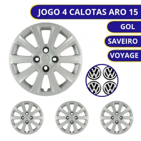 Jogo Calota Aro 15 Gol Voyage G5 2009 Até 2013