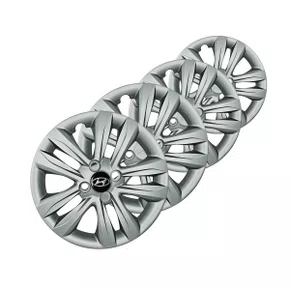 Jogo Calota Aro 15 HB20 Hatch Sedan 2012 Até 2016 Prata