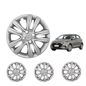 Jogo Calota Aro 15 HB20 Hatch Sedan 2012 Até 2016 Prata