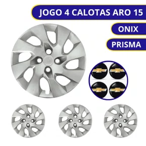 Jogo Calota Aro 15 Onix Prisma 2014 até 2016 