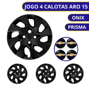 Jogo Calota Aro 15 Onix Prisma Celta 2013 até 2016