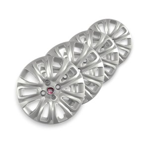 Jogo Calota Aro 15 Fiat Punto 2007 Até 2016 