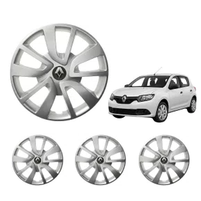 Jogo Calota Aro 15 Renault Sandero Logan 2014 Até 2020