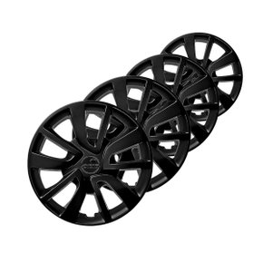 Jogo Calota Aro 15 Sandero Logan 2014 Até 2020 Preto Brilho