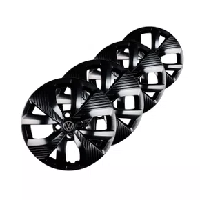 Jogo Calota Aro 15 Polo Track 2021 Até 2024 Preto Brilho