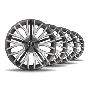 Jogo de Calotas Esportivas Aro 13 TRITON Graphite Silver Black Unicolor ELITTE