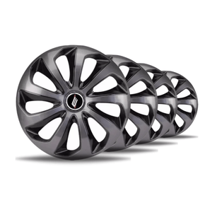 Jogo de Calotas Esportivas Aro 13 Velox Graphite e Black ELITTE