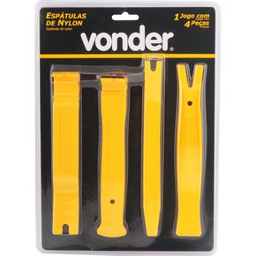 Jogo De Espatulas De Nylon Com 4 Pecas Para Automoveis VONDER