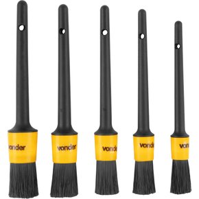 Jogo De Pincéis Para Detalhamento Automotivo Com 5 Peças VONDER