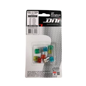 Kit 10 Fusiveis Emergencia Tipo Mini Lamina