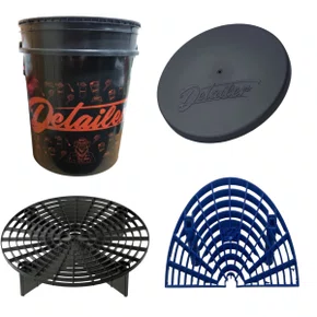 Kit Balde Separador De Particulas, Grelha Inclinada E Tampa