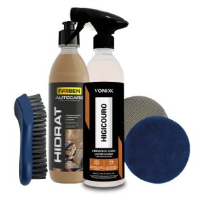 Kit Couro Impecável – Higienização e Hidratação