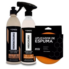 Kit Couro Impecável - Limpeza, Hidratação e Aplicação