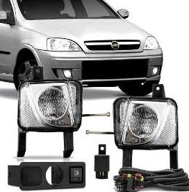 Kit Farol Auxiliar Corsa Hatch Sedan 2002 a 2012 Meriva 2003 a 2012 Montana 2003 a 2010 Kit Completo